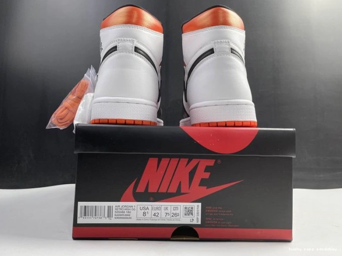 Rep Husky Orange 555088-180 Electro Retro Air High Jordan 1 0711